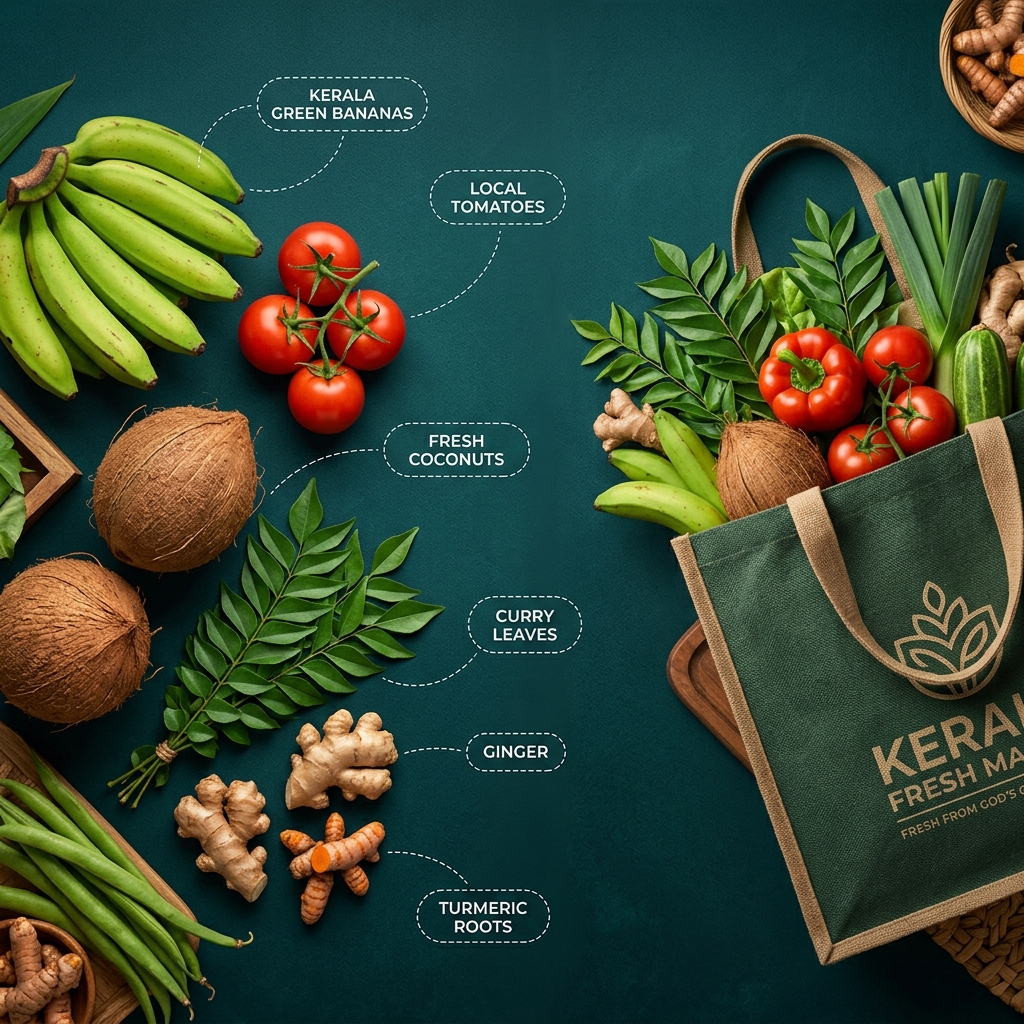 Fresh Kerala harvest produce